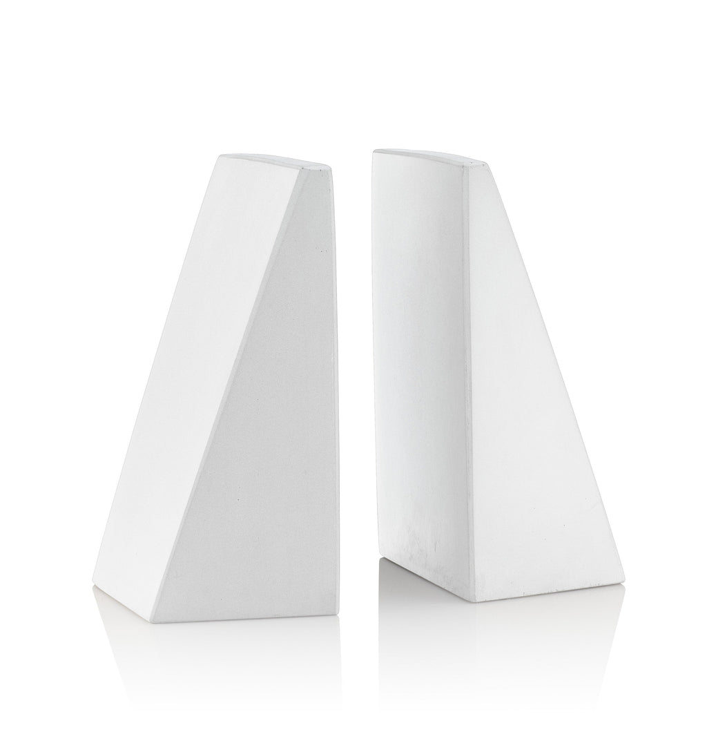 Concrete Angular Bookends: White