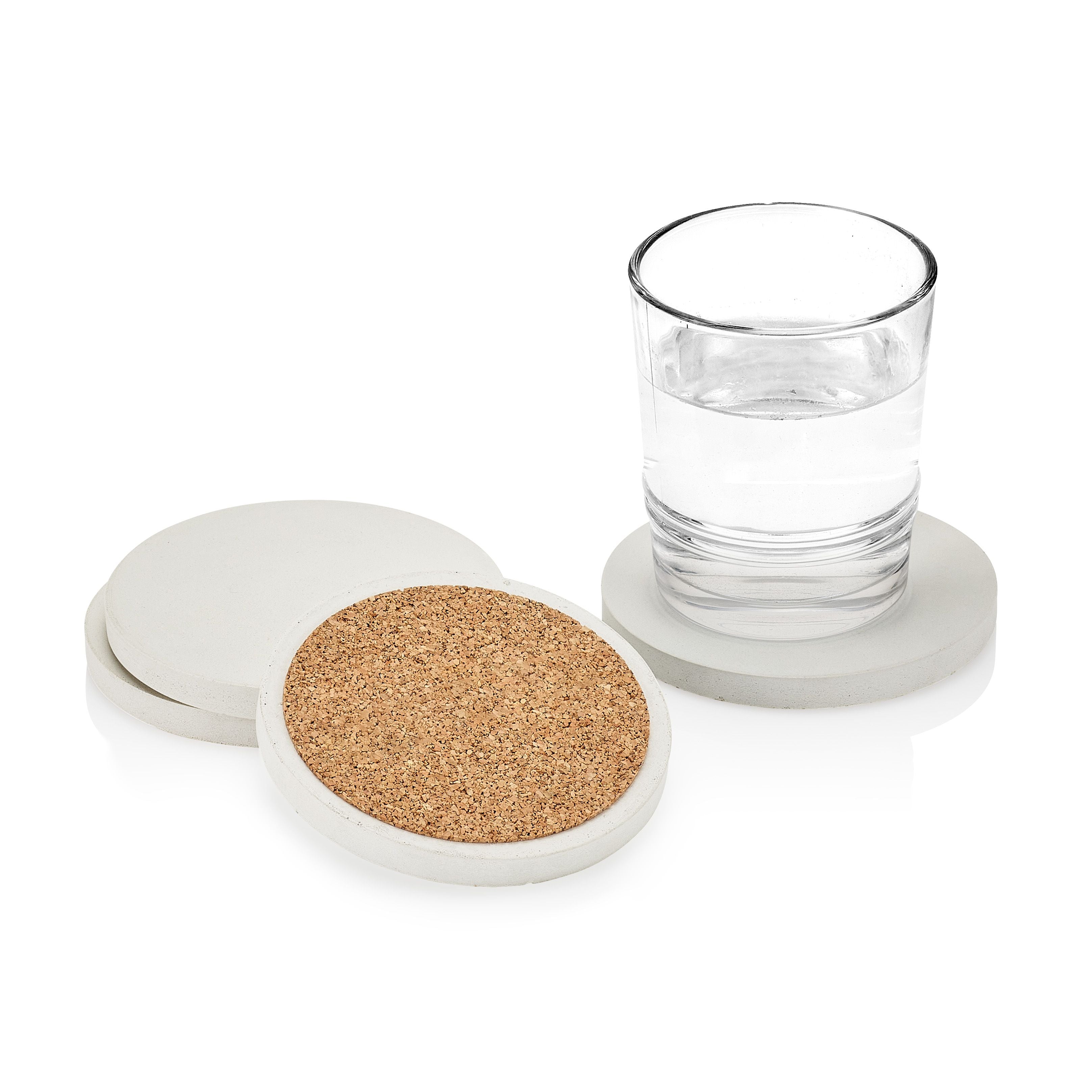 Concrete Coasters: White