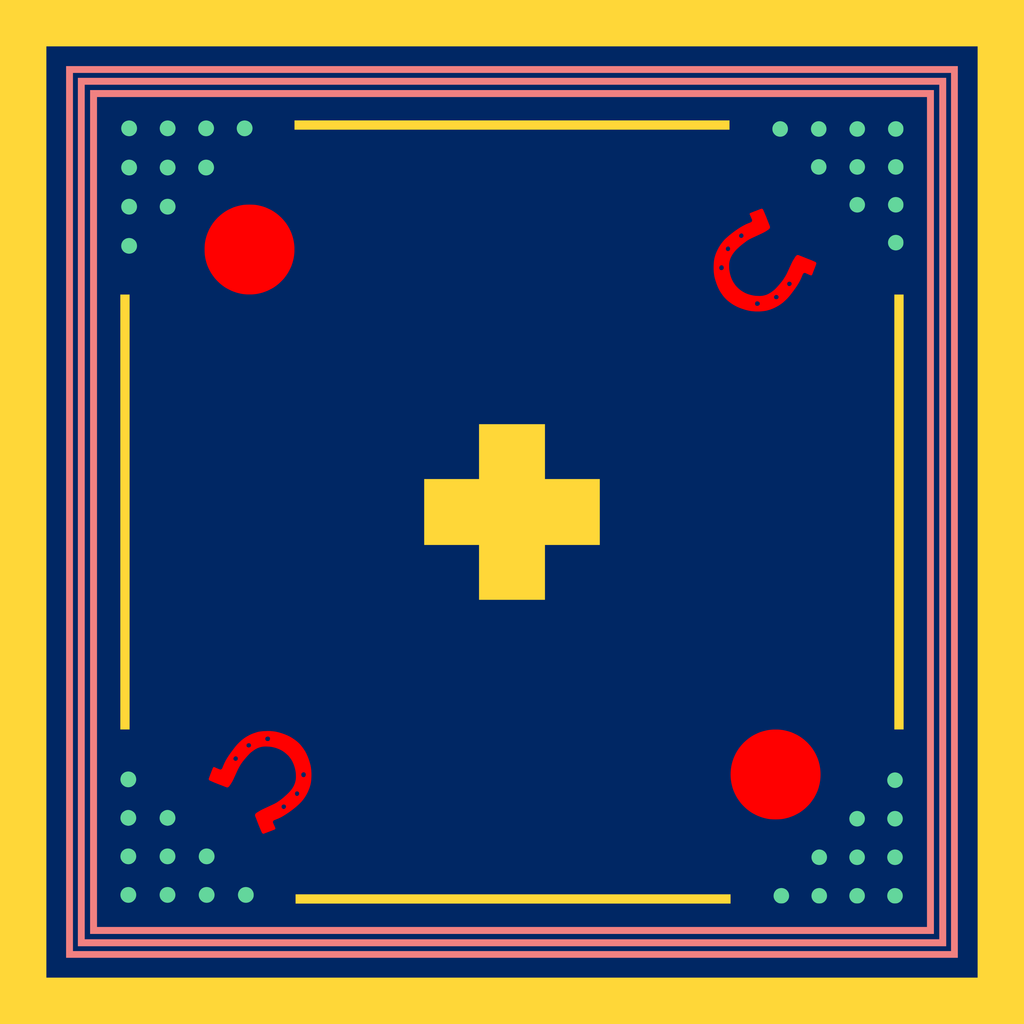 Archie Bandana No. 30 - High Noon on Dark Blue