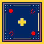 Archie Bandana No. 30 - High Noon on Dark Blue