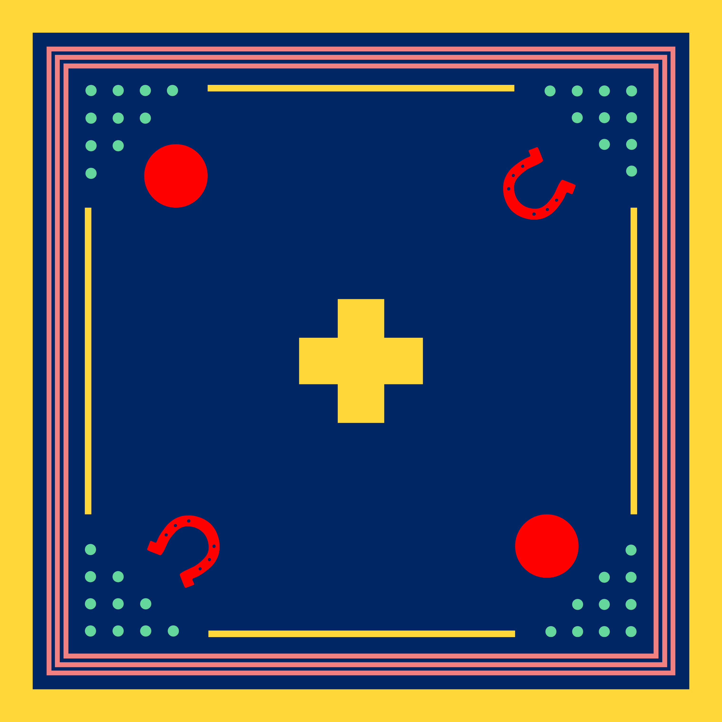 Archie Bandana No. 30 - High Noon on Dark Blue