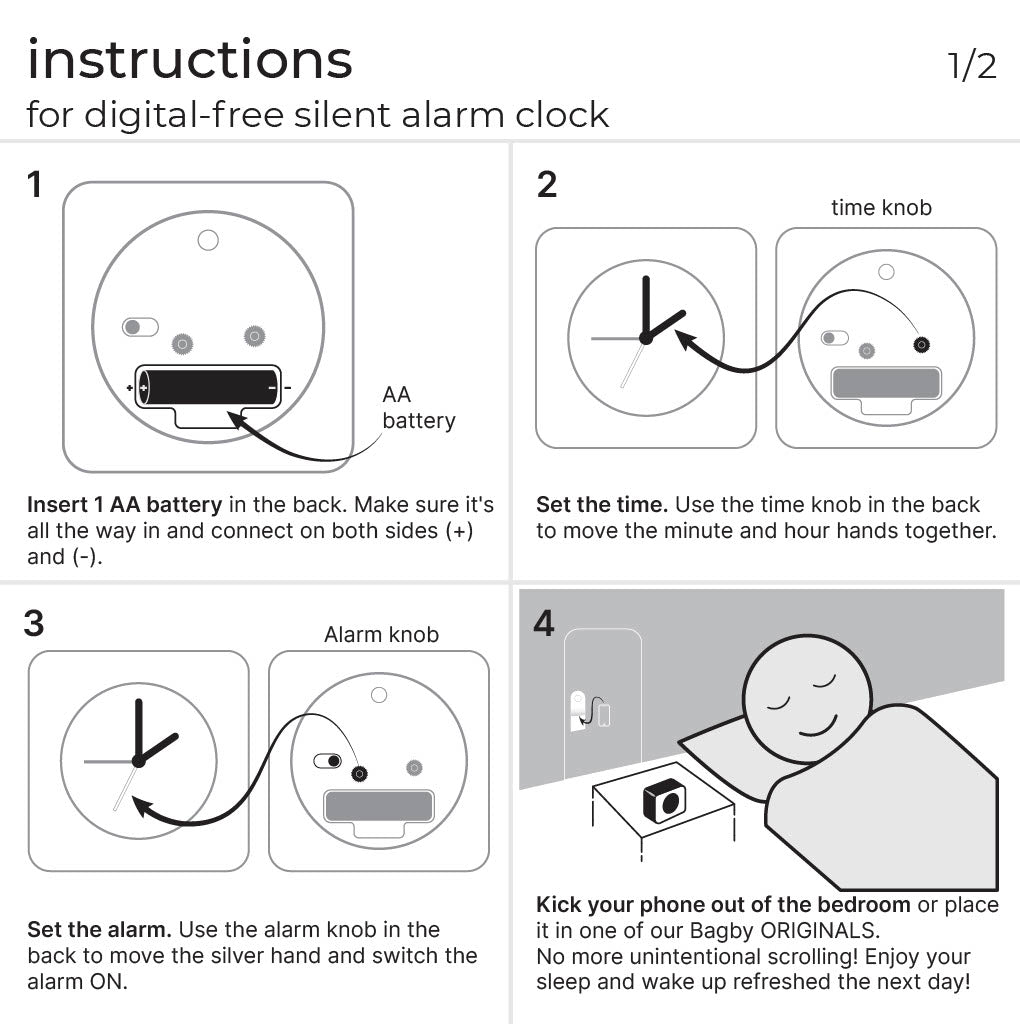 Minimalist - Silent Alarm Clock