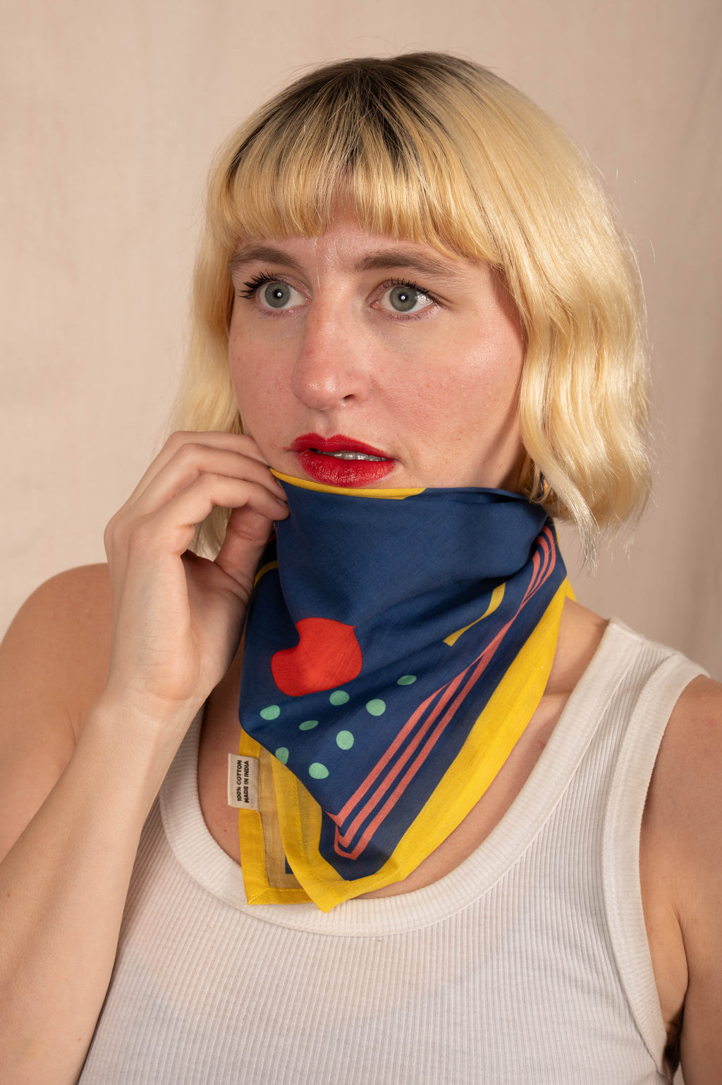 Archie Bandana No. 30 - High Noon on Dark Blue