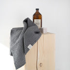 Honeycomb Waffle Towel Set (Dark Grey)
