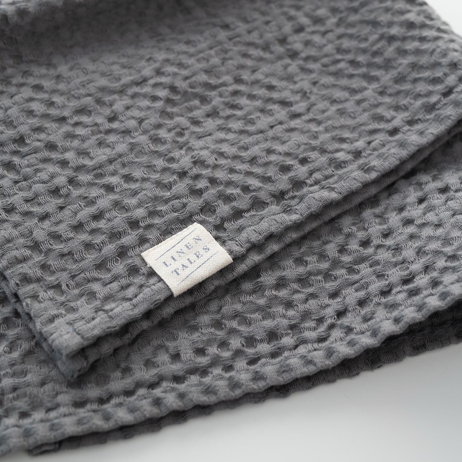 Honeycomb Waffle Towel Set (Dark Grey)