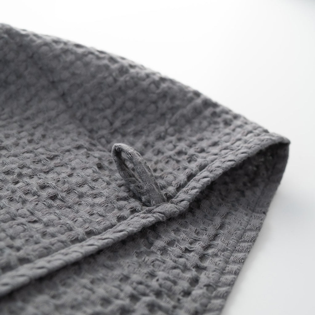 Honeycomb Waffle Towel Set (Dark Grey)