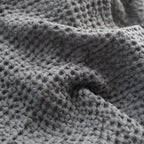 Honeycomb Waffle Towel Set (Dark Grey)