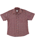 Hand Block Printed 'The Folk' Shirt in Baseball Print