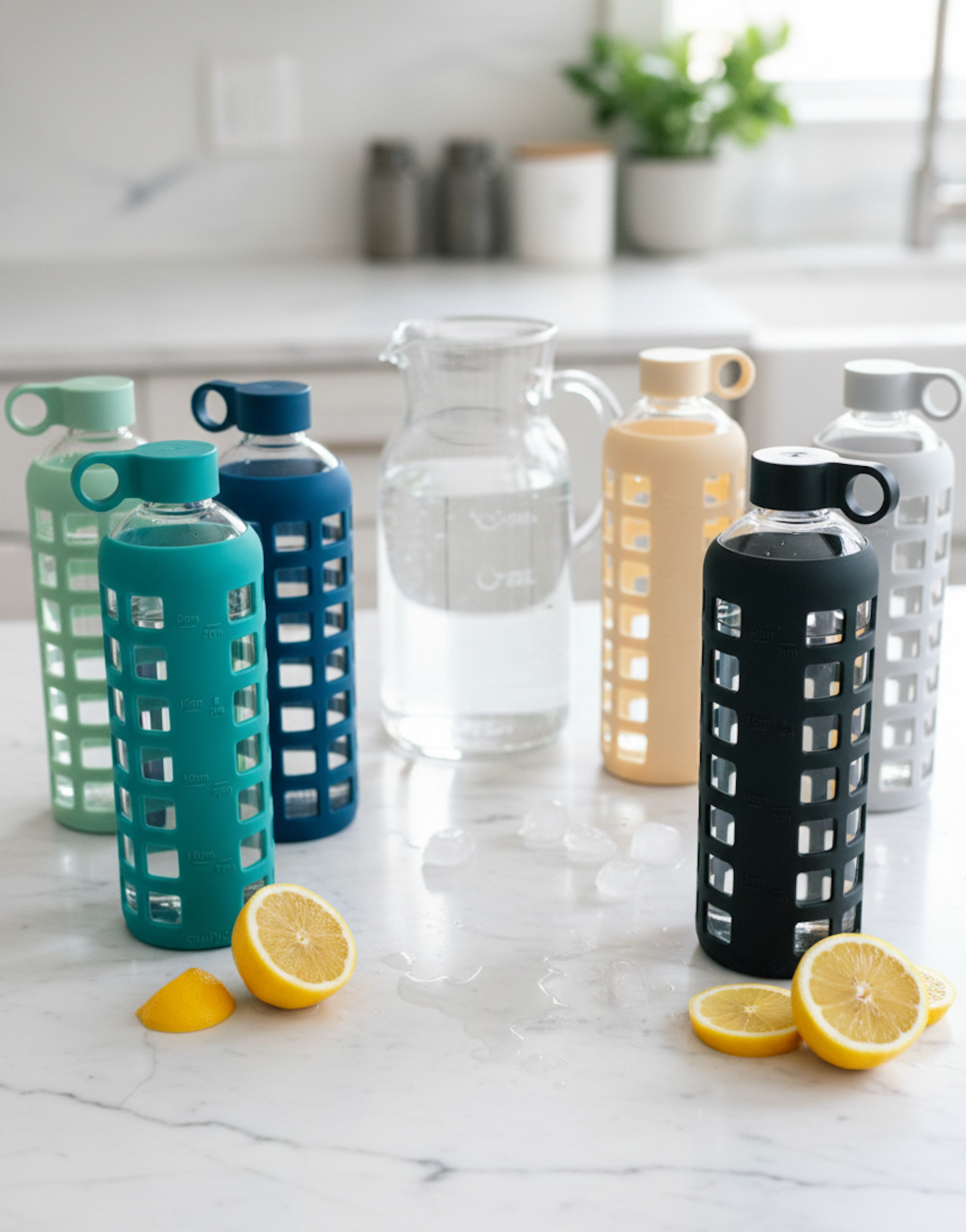 Glass Water Bottle
