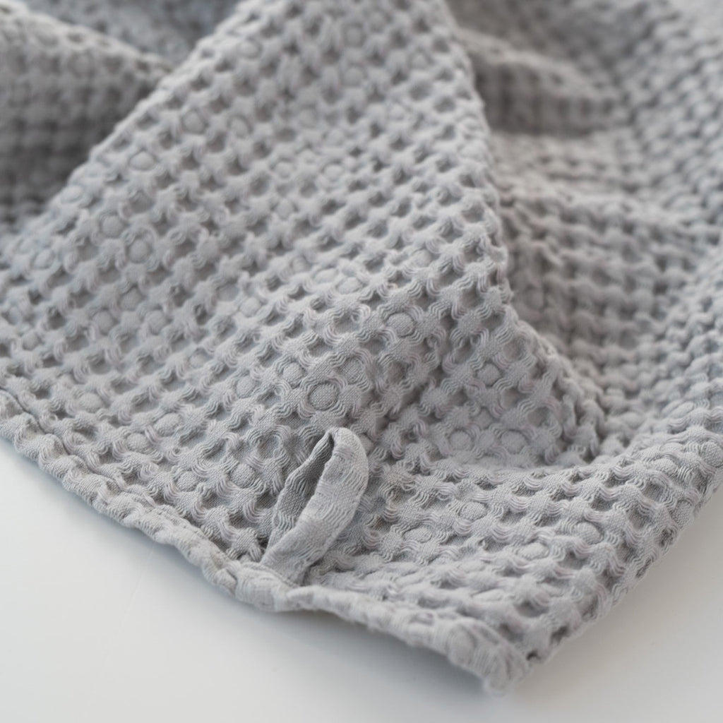 Honeycomb Waffle Towel Set (Light Grey)