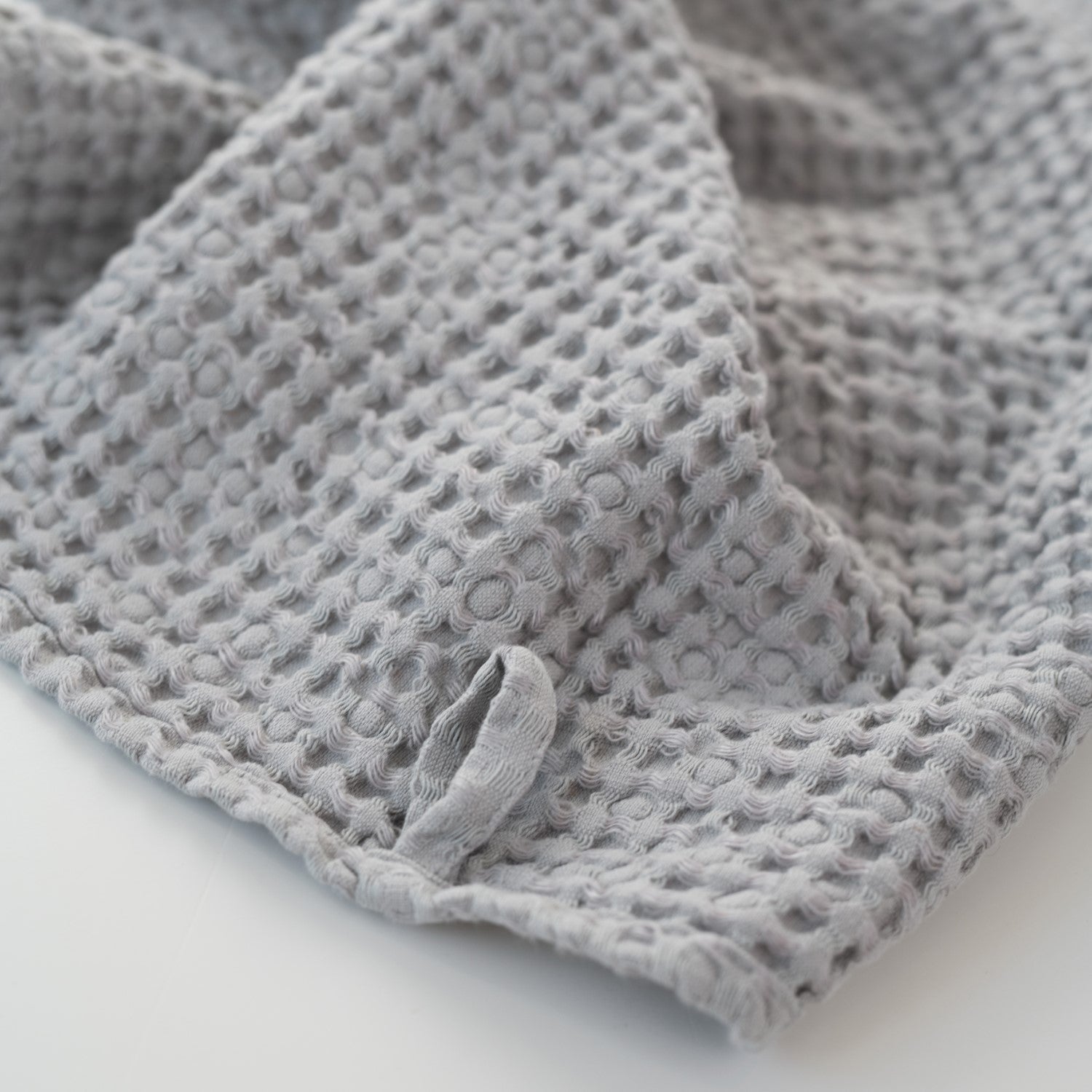 Honeycomb Waffle Towel Set (Light Grey)