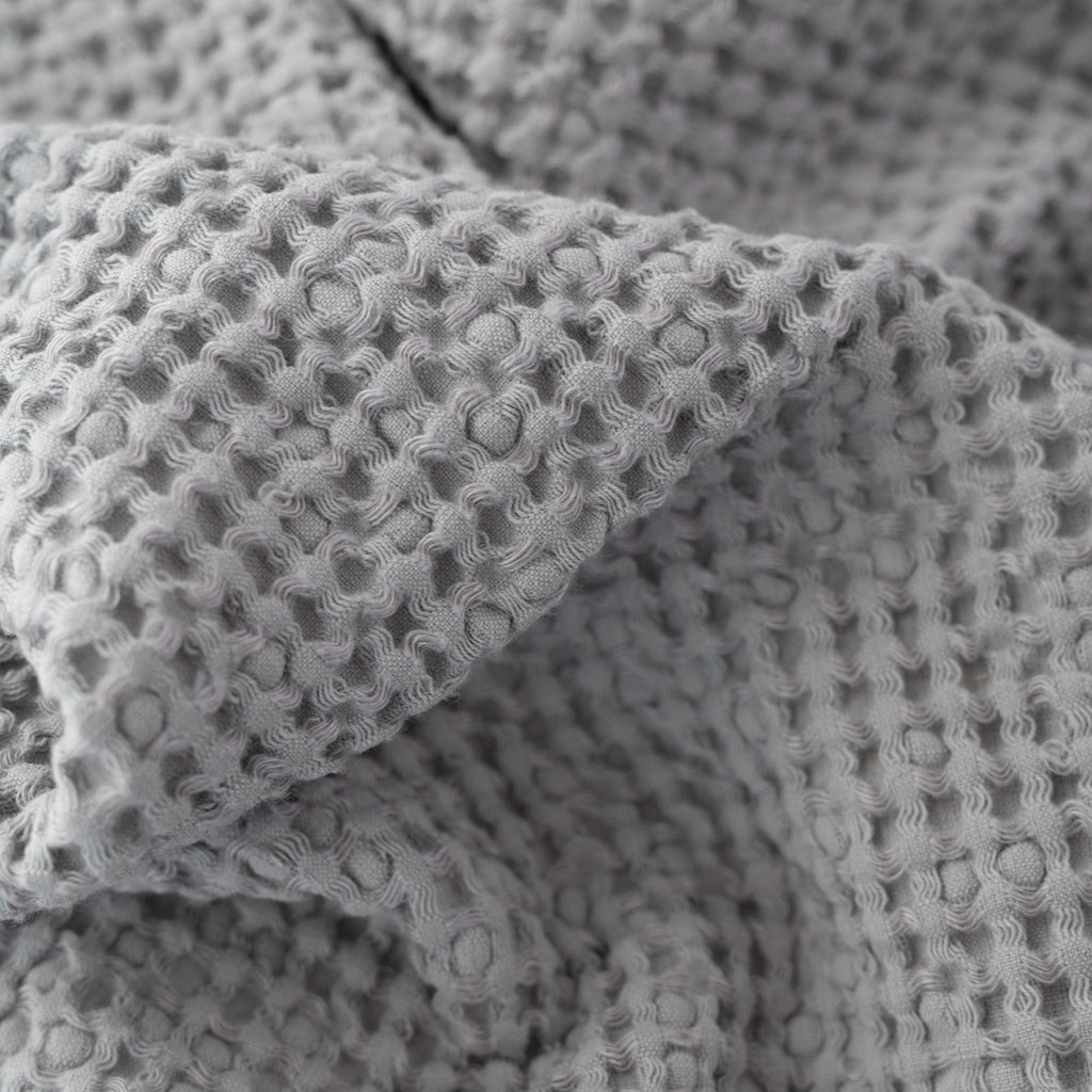 Honeycomb Waffle Towel Set (Light Grey)