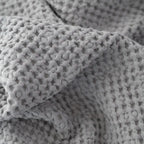 Honeycomb Waffle Towel Set (Light Grey)