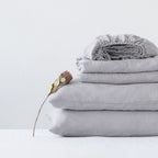 Light Grey Linen Sheet Set