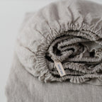 Light Grey Linen Sheet Set