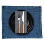 Laser Printed Denim Placemat