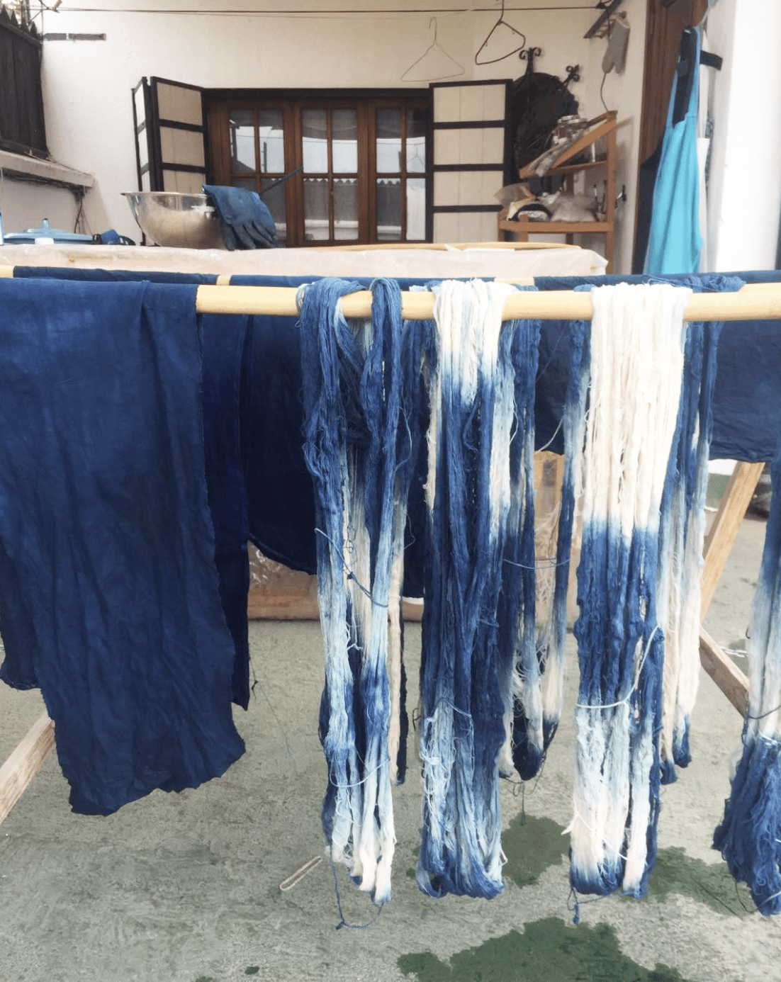 Indigo Shibori Cocktail Napkins