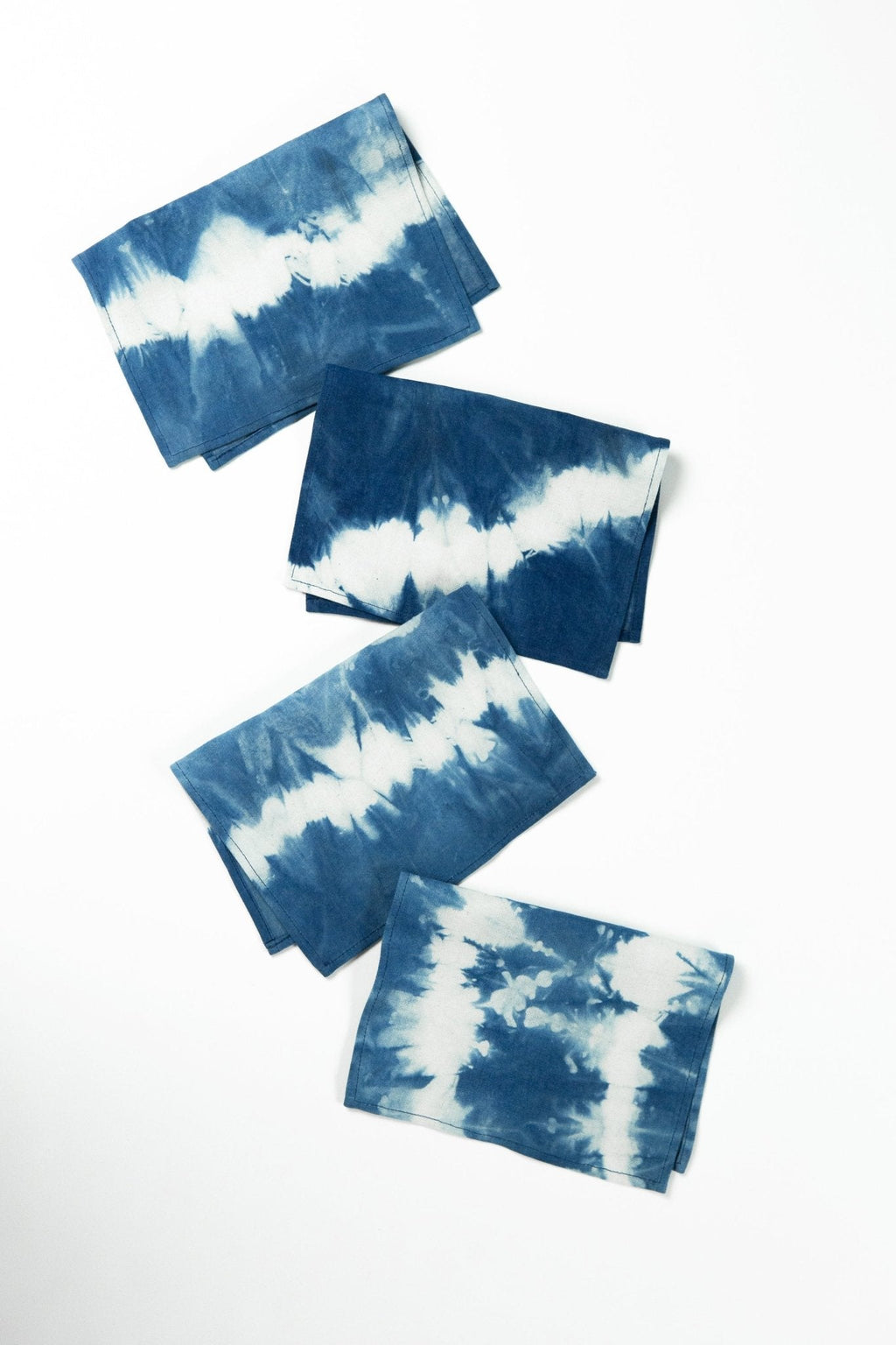 Indigo Shibori Cocktail Napkins