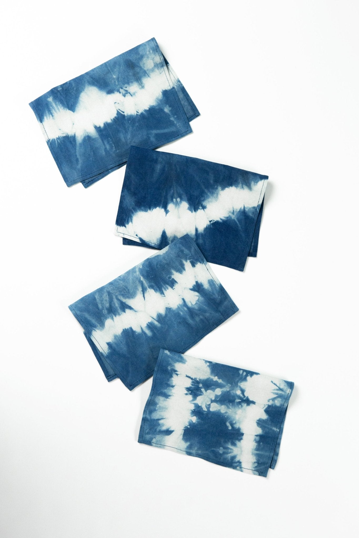 Indigo Shibori Cocktail Napkins