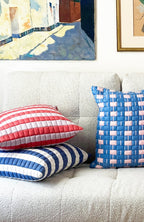 Sujani Striped Quilted Pillow