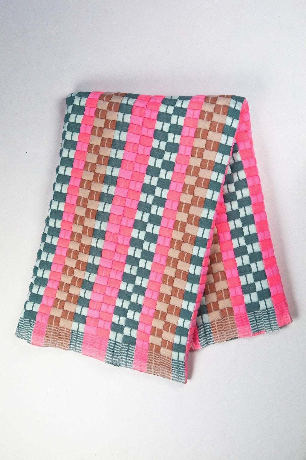 Quilted Sujani Throw Blanket