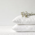 White Linen Pillowcase
