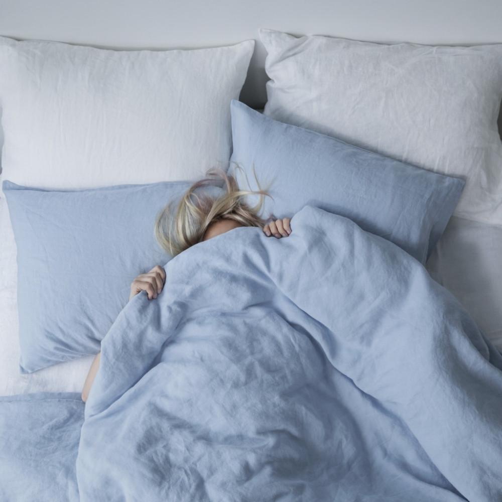 White Linen Pillowcase