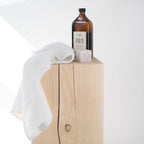 White Linen & Cotton Honeycomb Waffle Towel