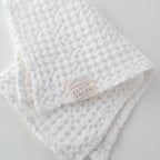 White Linen & Cotton Honeycomb Waffle Towel
