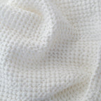 White Linen & Cotton Honeycomb Waffle Towel