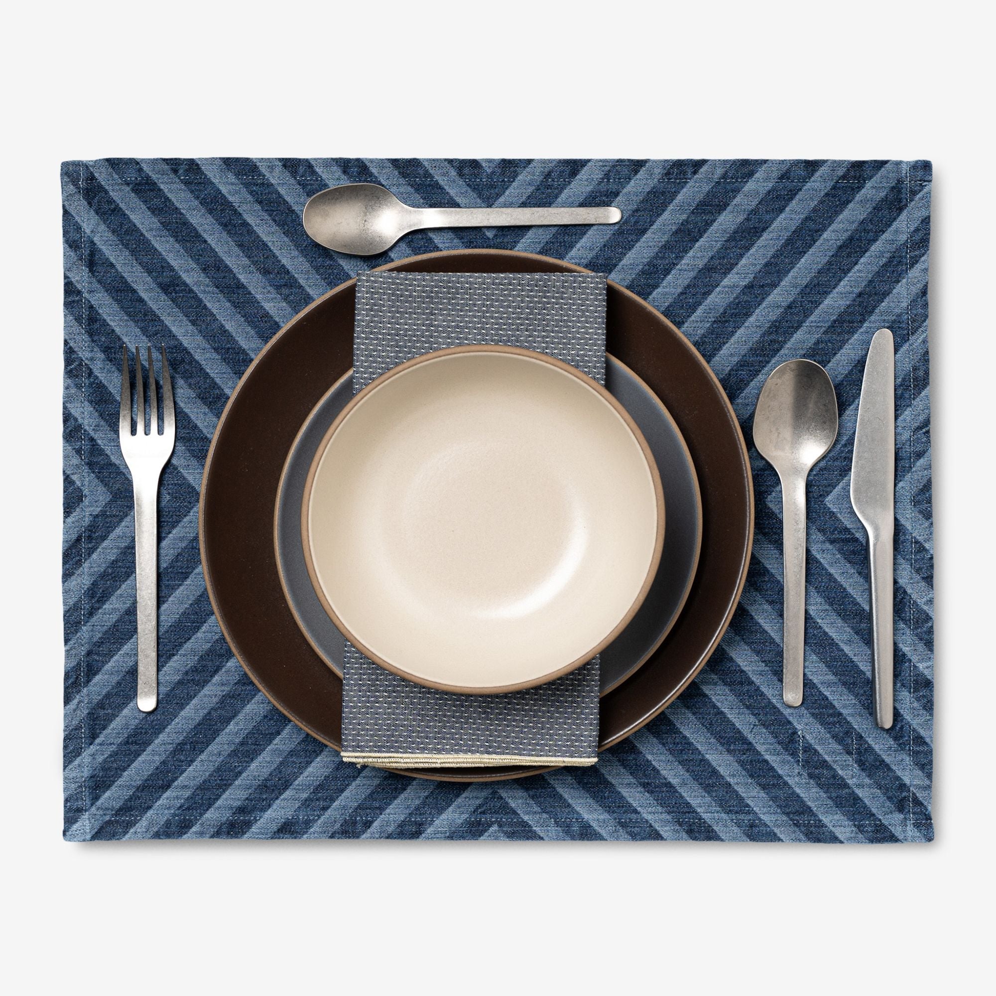 Laser Printed Denim Placemat