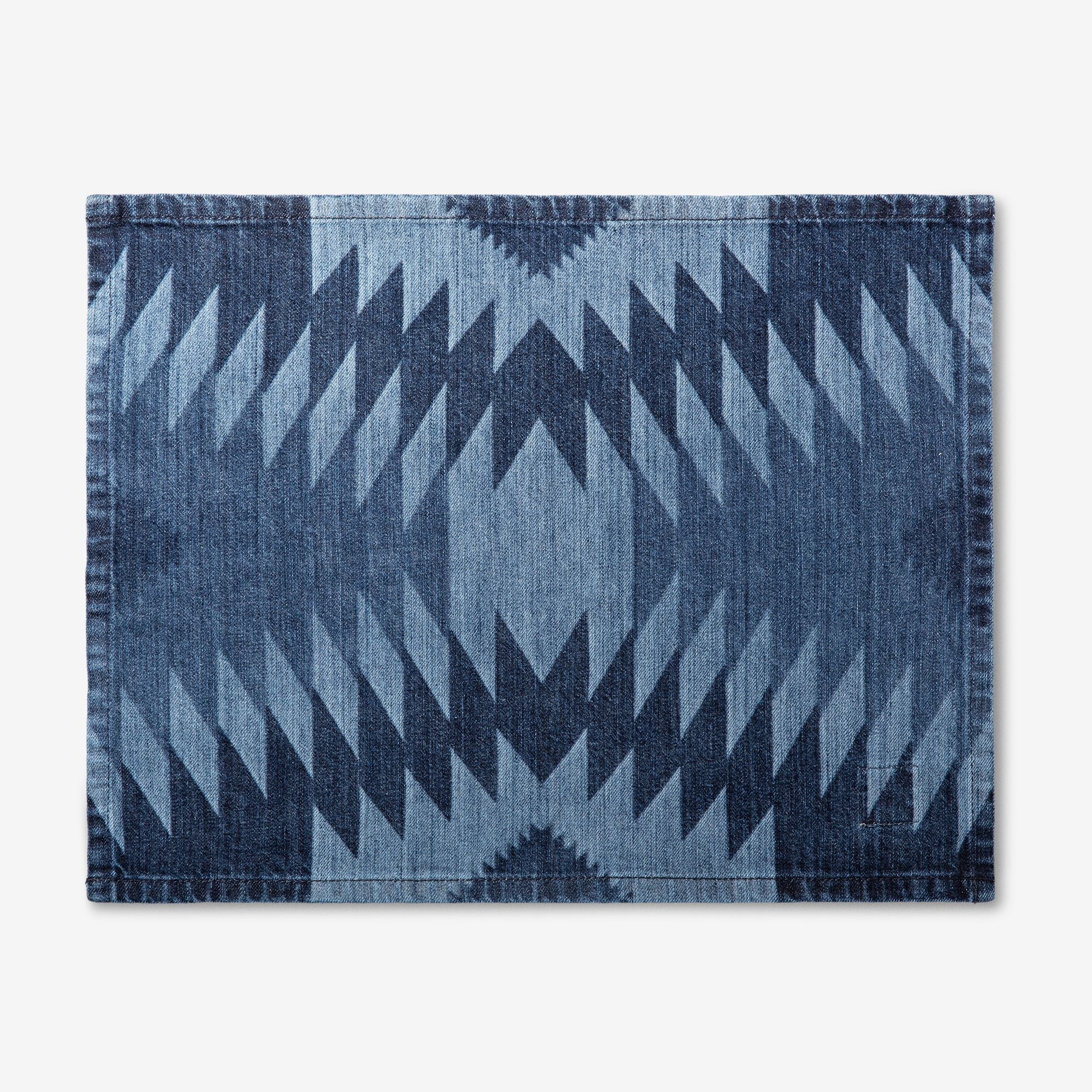 Laser Printed Denim Placemat