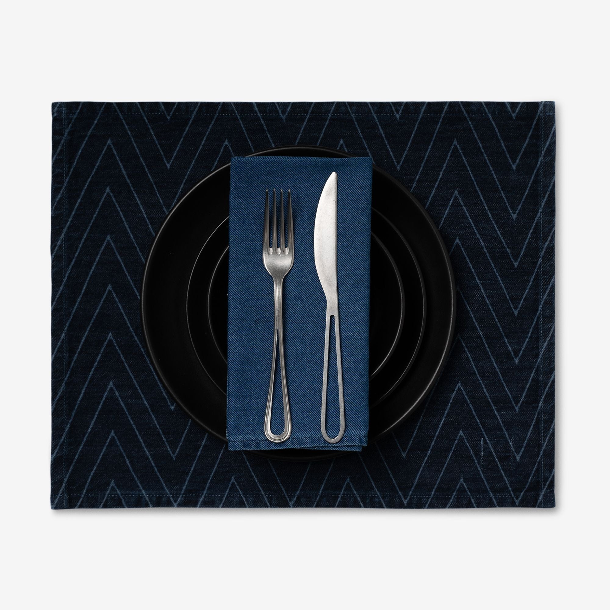 Laser Printed Denim Placemat