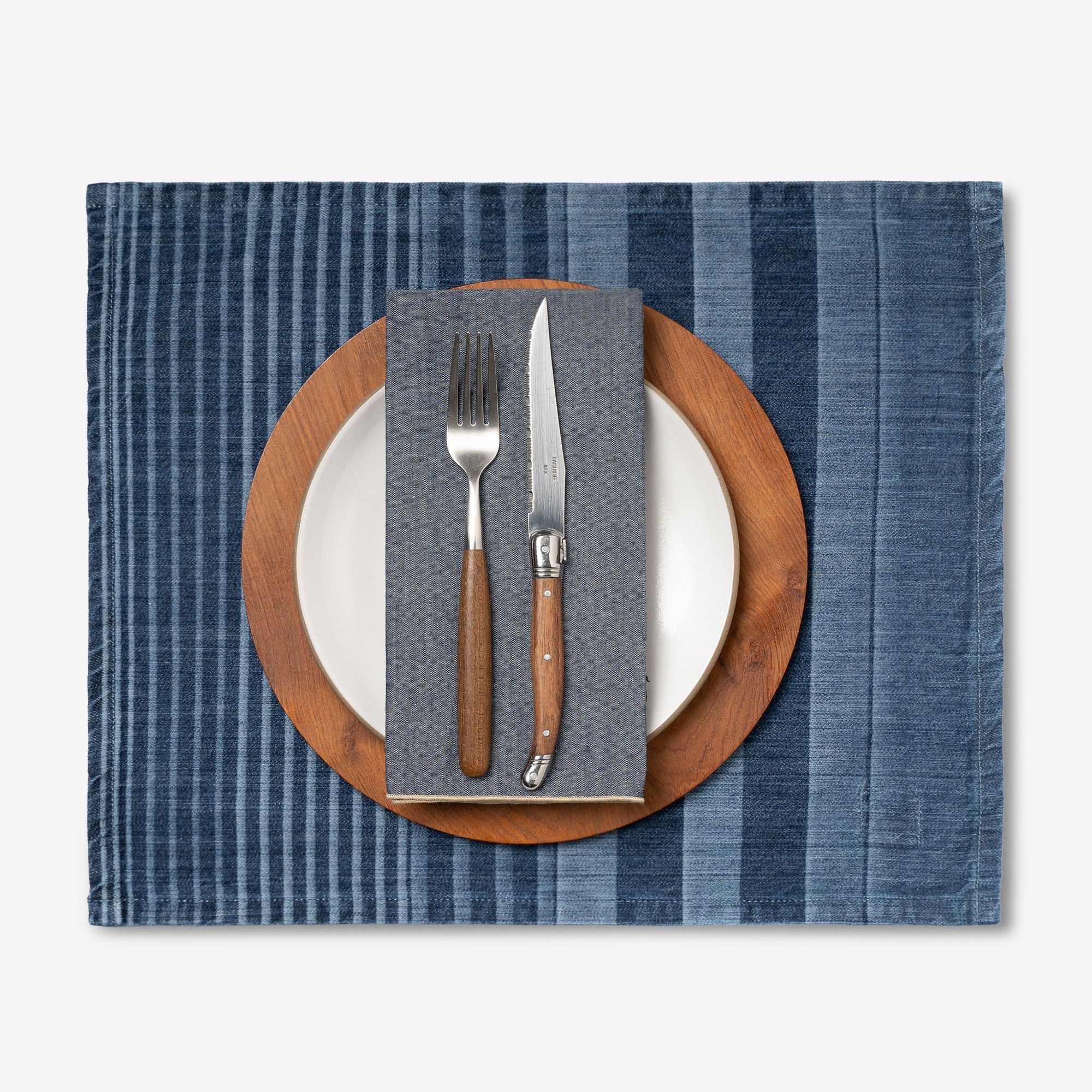 Laser Printed Denim Placemat