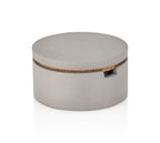 Concrete Salt Cellar with Spoon: Gray