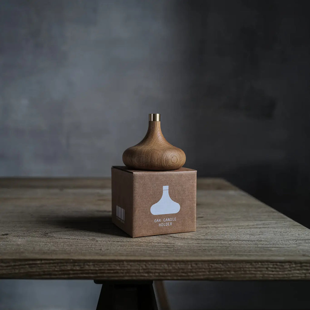 Oak Candle Holder