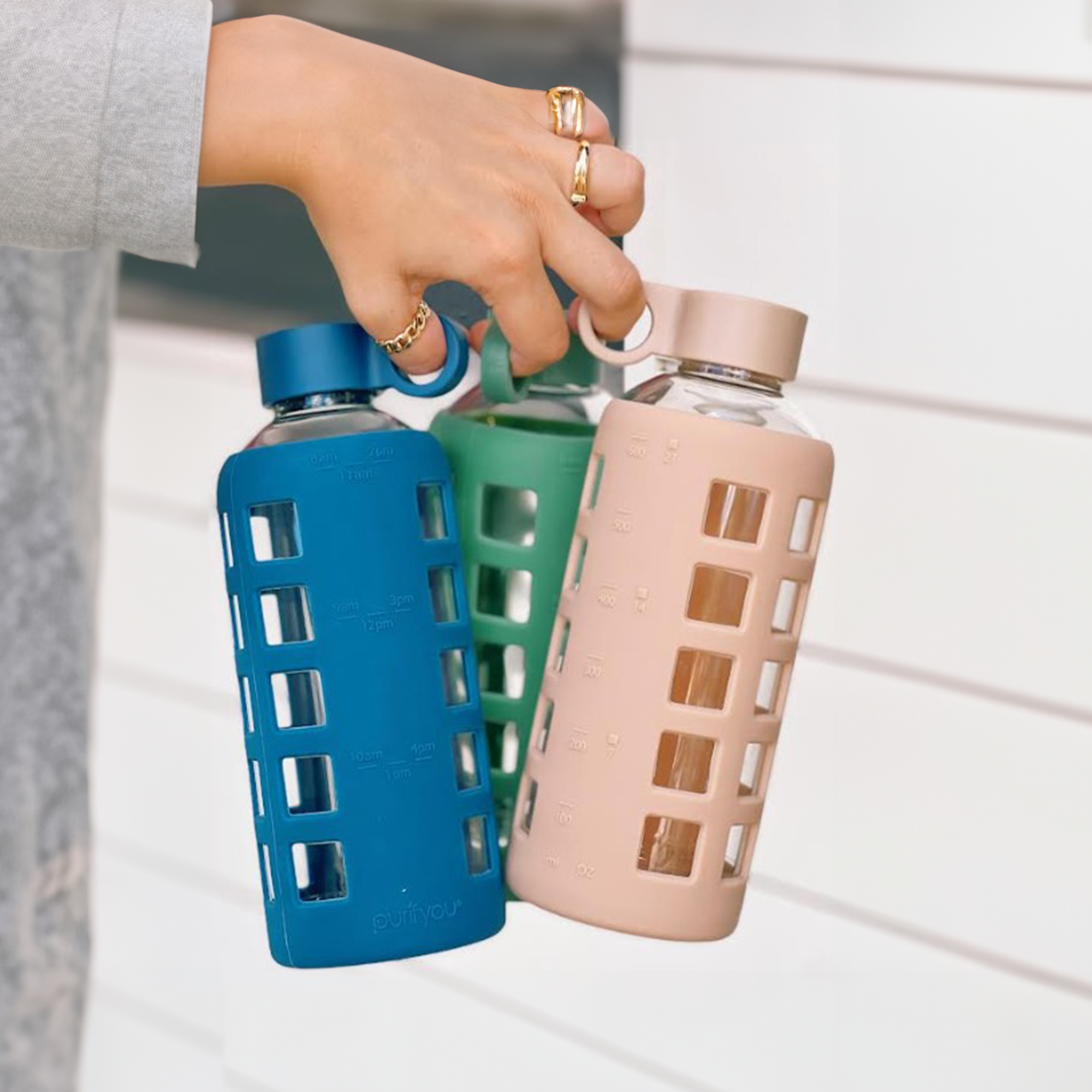 Glass Water Bottle