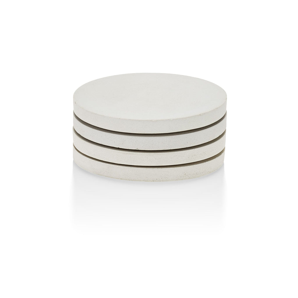Concrete Coasters: White