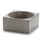 Concrete Square Pinch Bowl: Gray