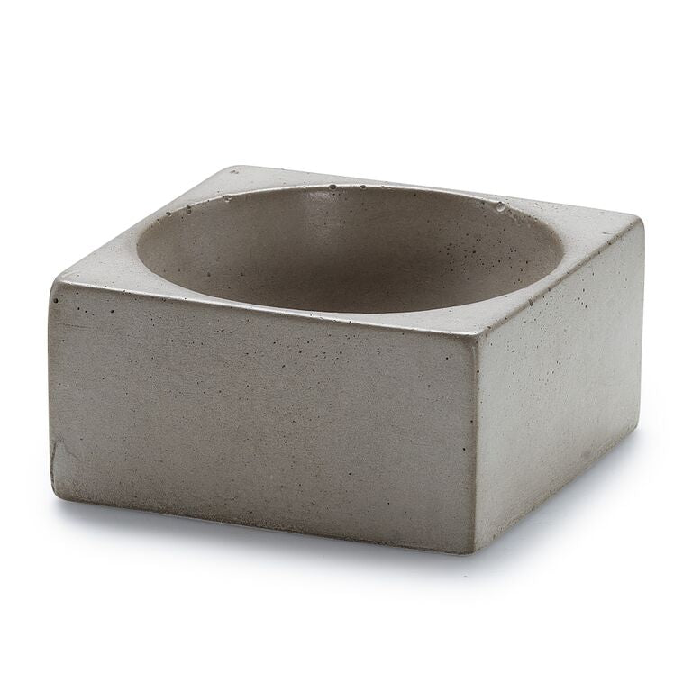 Concrete Square Pinch Bowl: Gray